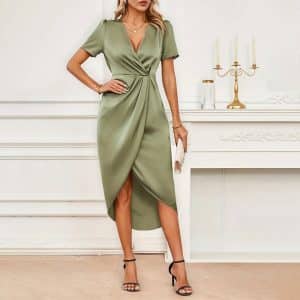 Satin Midi Dress